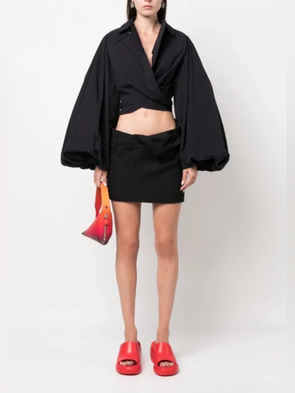 Jacquemus The Bahia wool mini skirt